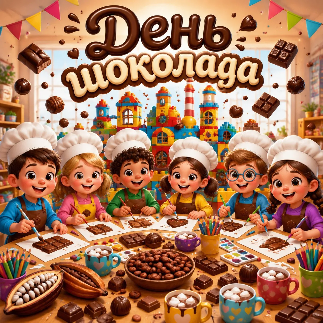 🍫В преддверии Дня шоколада для наших ребятишек был проведен Сладкий день! Группа превратилась в нас