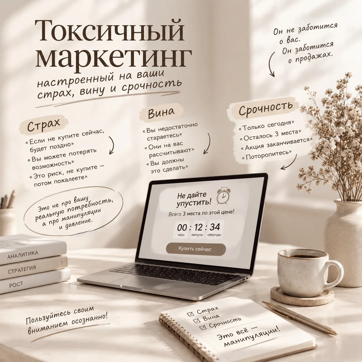 Можно ли продавать через манипуляции? Где грань?