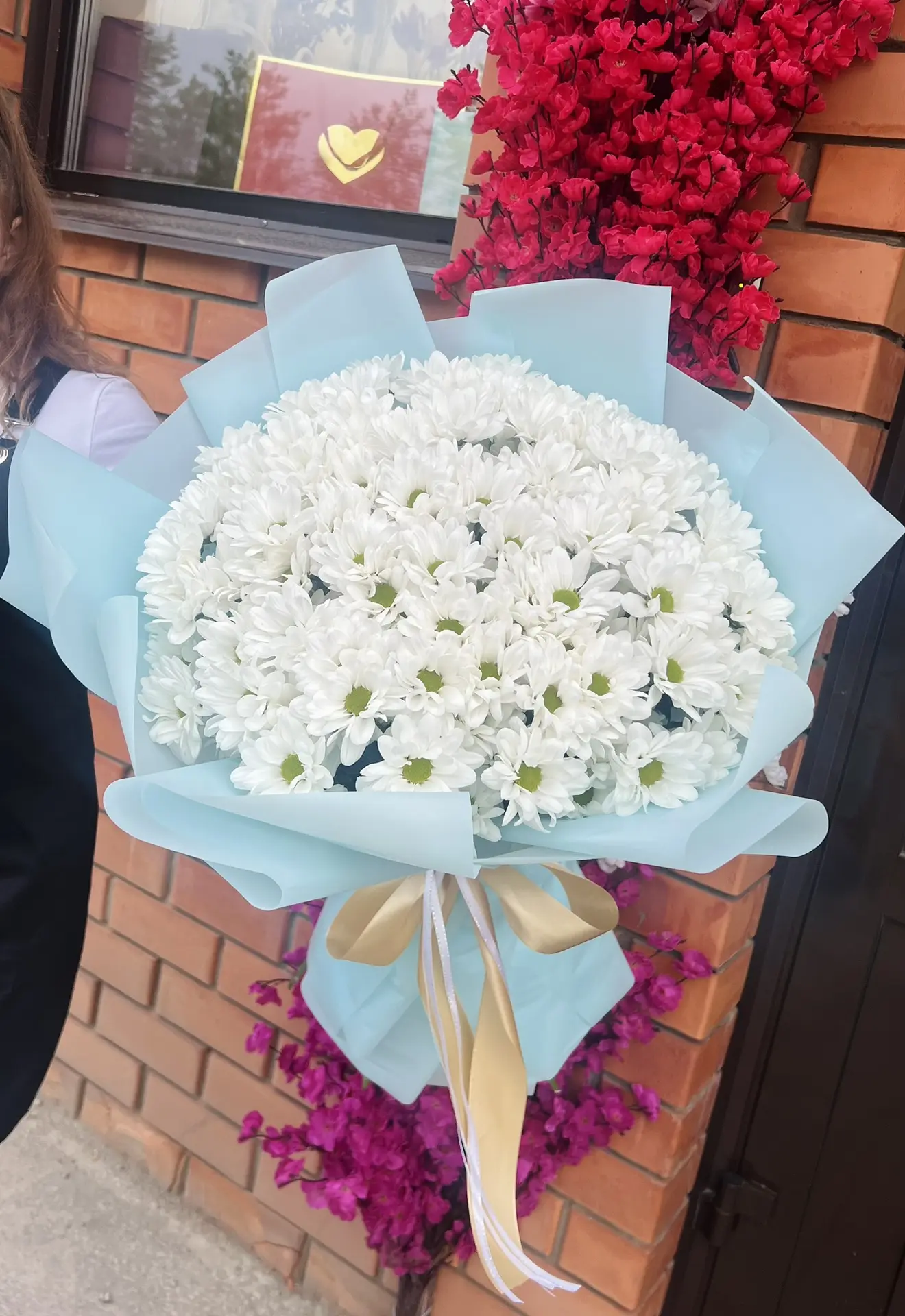 Букет из 21 хризантемы на заказ ❤️