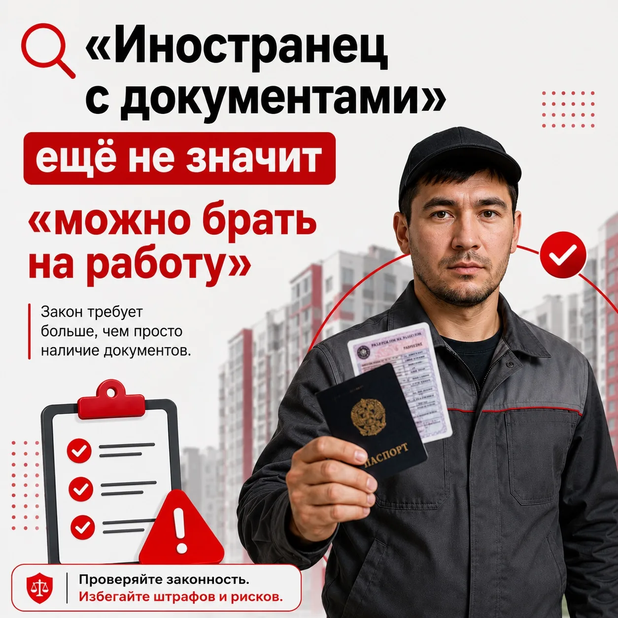 🔍 «Иностранец с документами» ещё не значит «можно брать на работу»