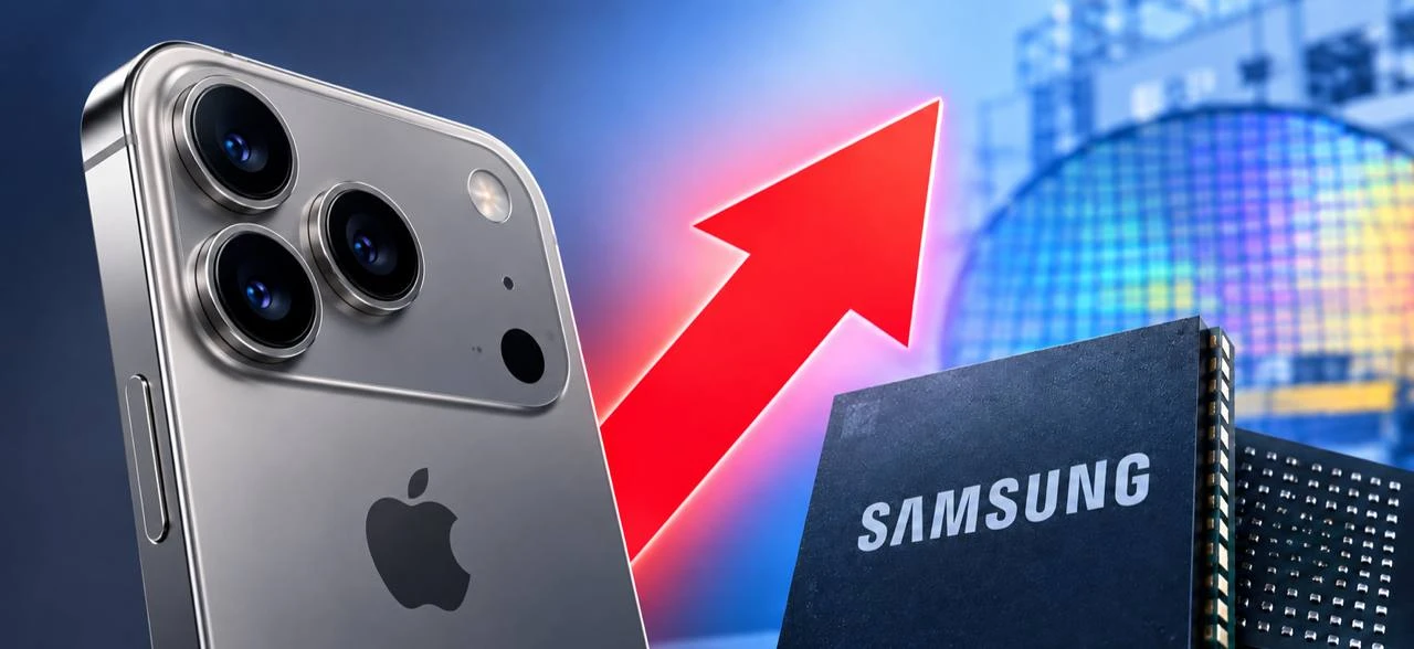 📱 Samsung на 40% увеличила цены на производство памяти для Apple