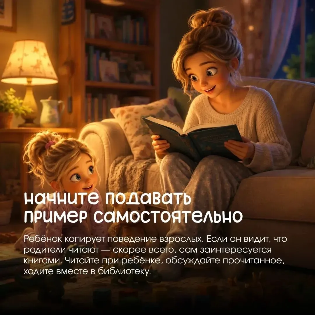Как приучить ребёнка читать? 📚

Сразу полюбить чтение получается не у всех. Но и любовь к книгам мо