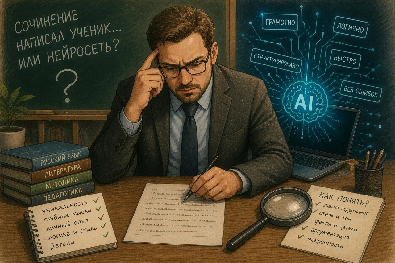 🤖 Сочинение написал ученик… или нейросеть? Как это понять на самом деле

Похоже, эпоха «чистых» уче