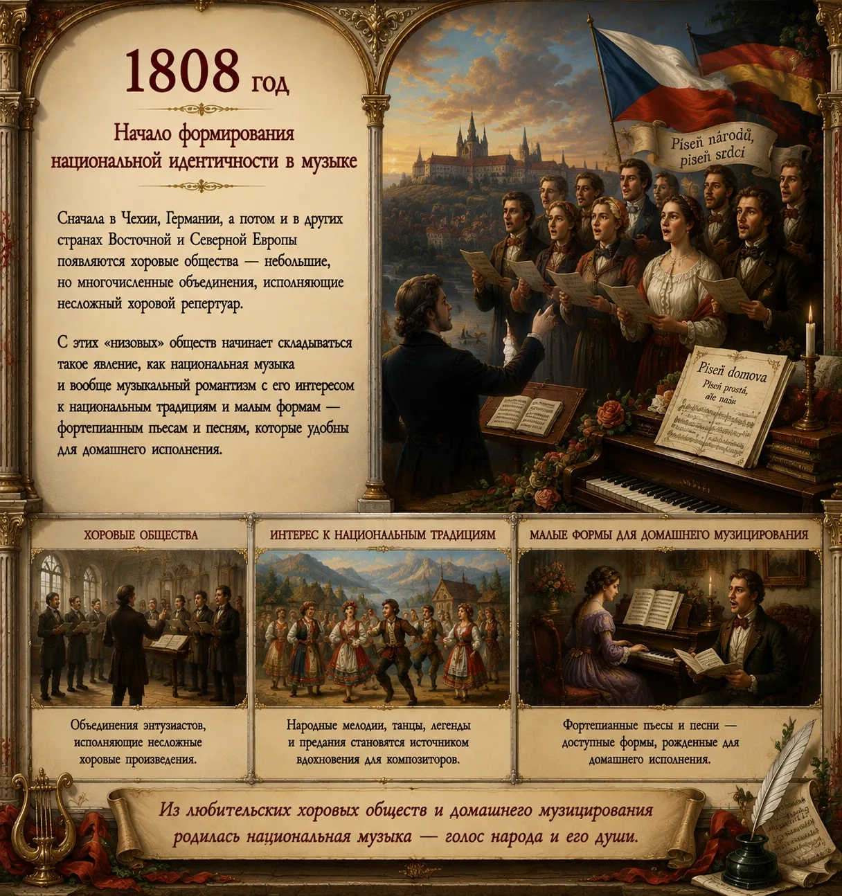 🎼 Настает эпоха Романтизма - эпоха чувств, национальных подъемов и реформ.