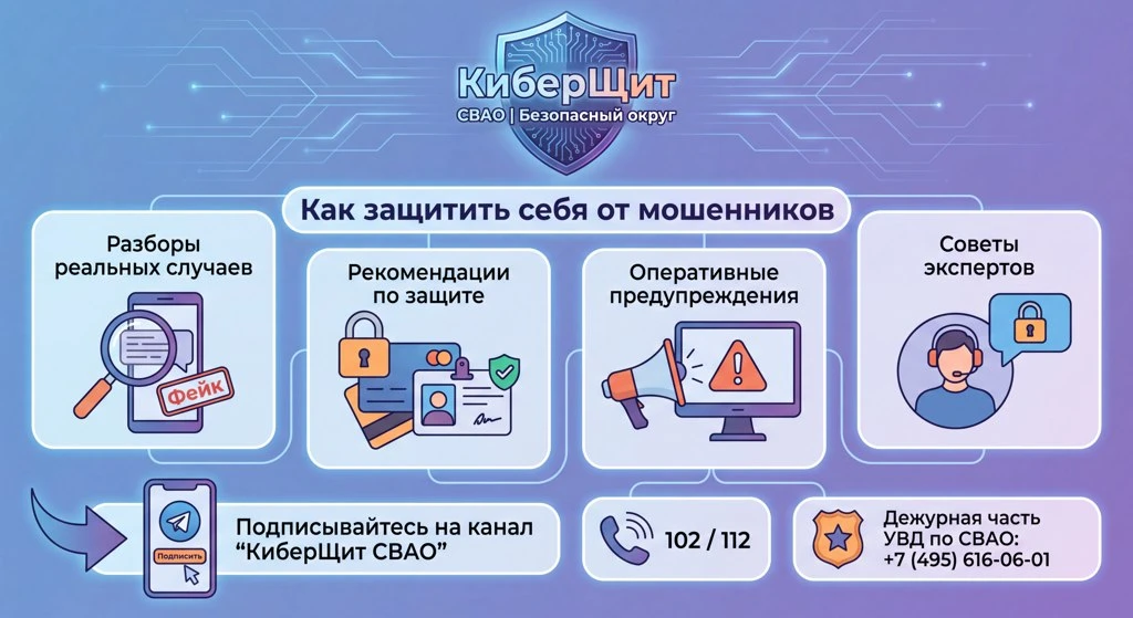 «КиберЩит СВАО | Безопасный округ» — как защитить себя от мошенников