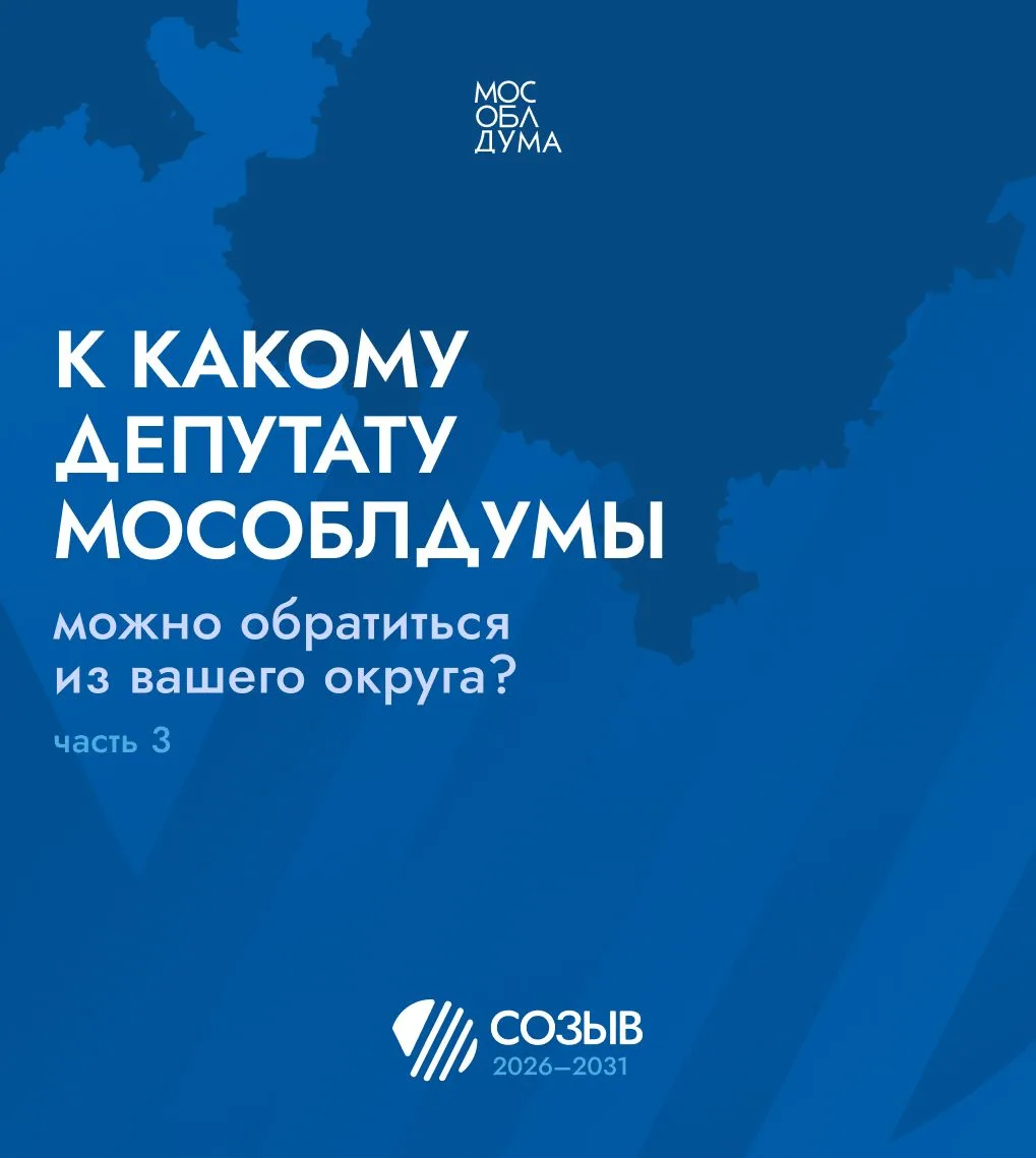 Мособлдума определила территориальные округа Московской области для работы депутатов