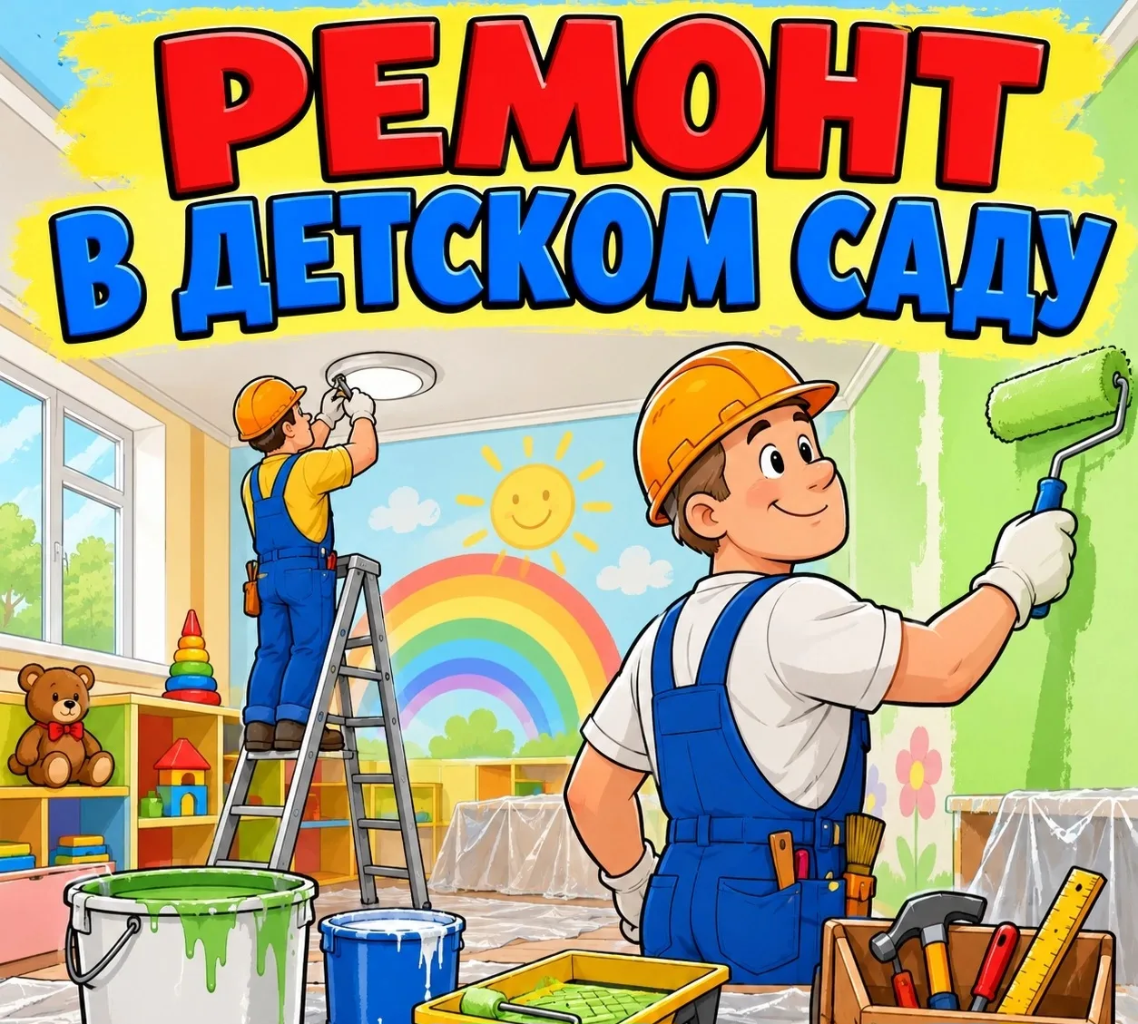 Лето — горячая пора не  только для отпусков, но и для подготовки детских садов к новому учебному год