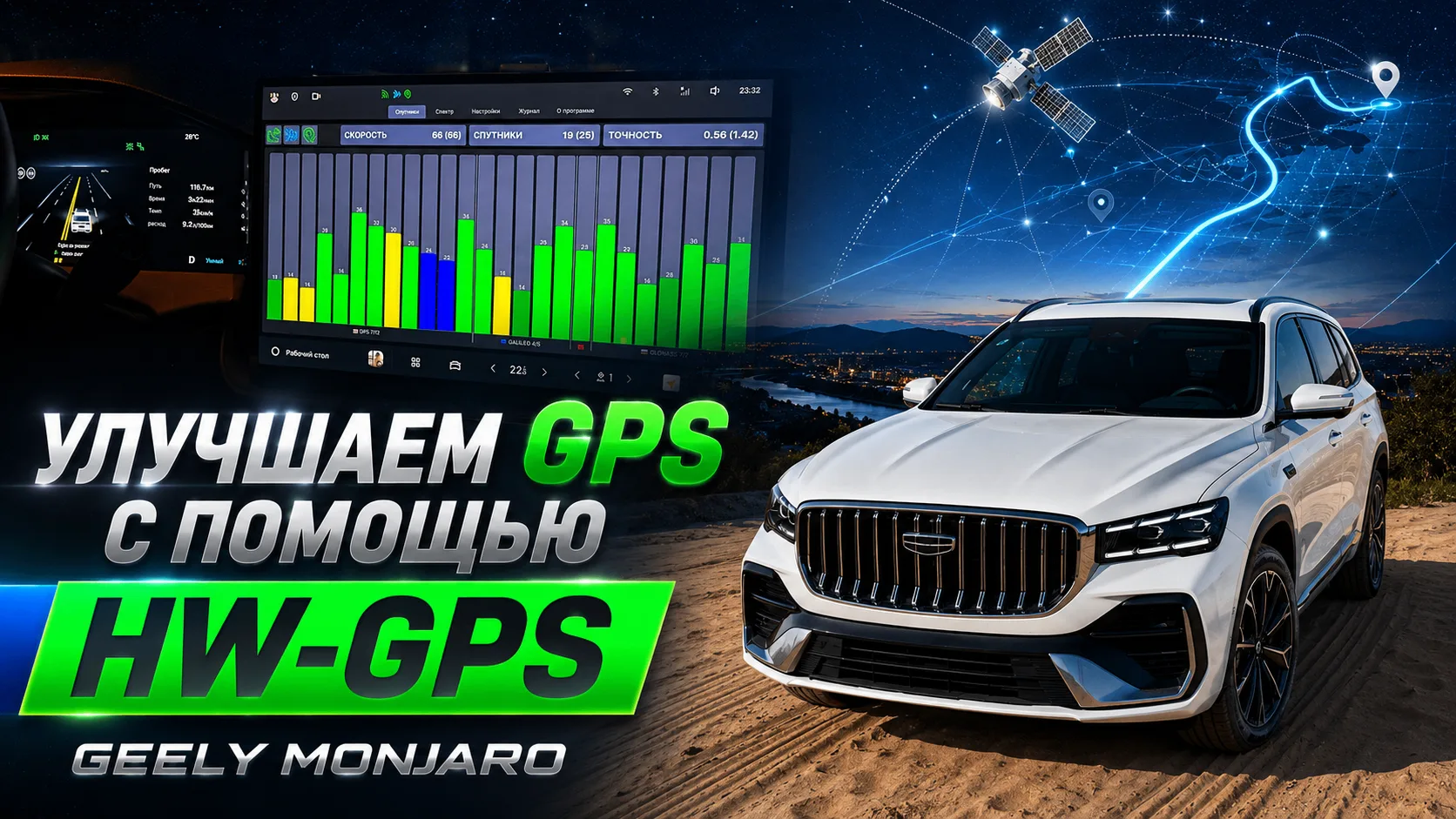 Улучшаем GPS в Geely Monjaro. HWGPS: установка, настройка, тест и результат на Джили Монжаро

VK вид