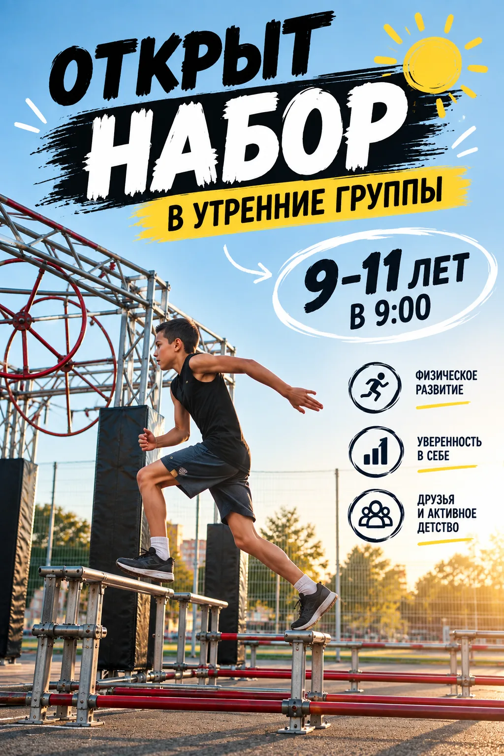 🌅 ОТКРЫТ НАБОР В УТРЕННЮЮ ГРУППУ!