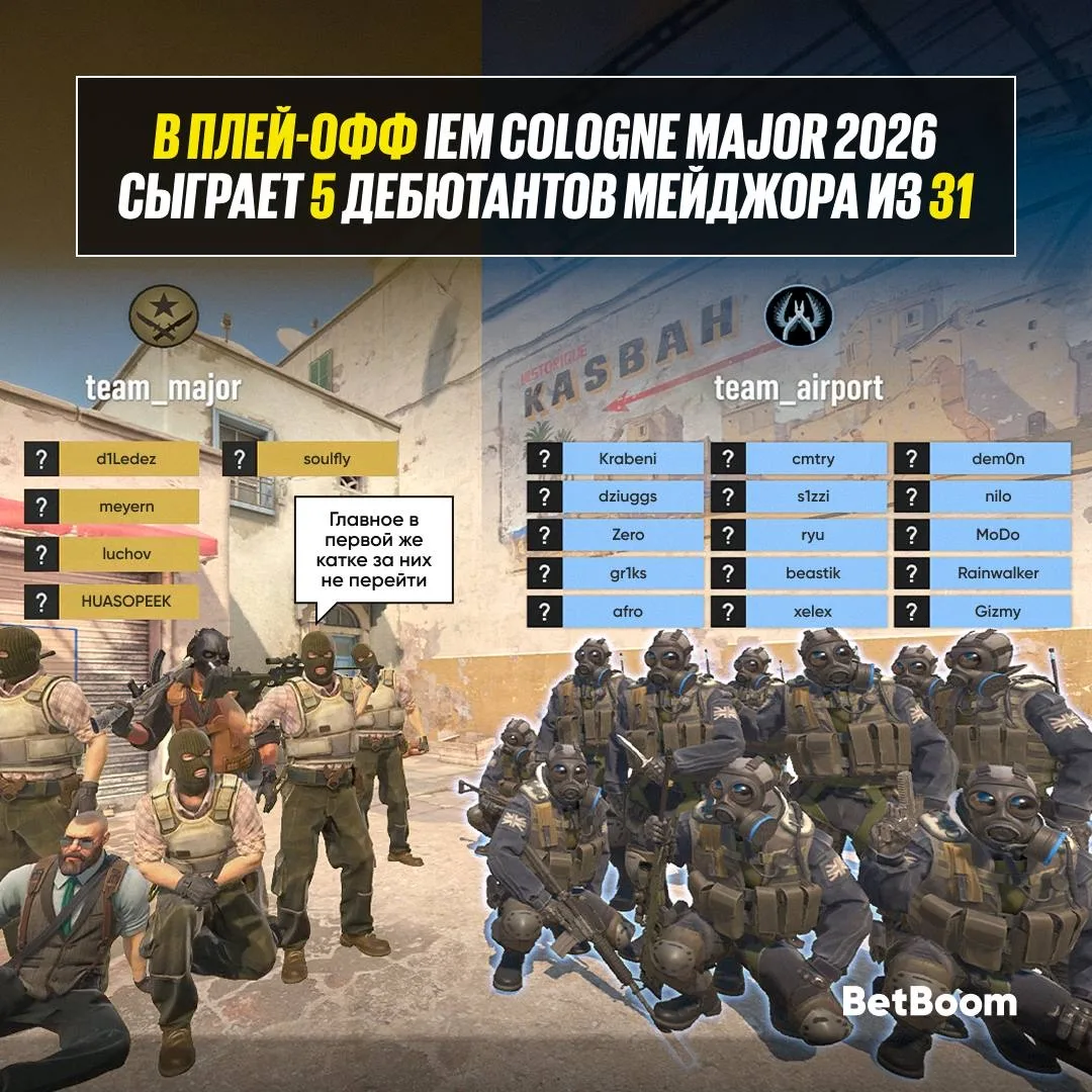 #CS2 Новички не подсказали — всего 16% дебютантов мажора остаются в гонке за мечтой ☝ Б...