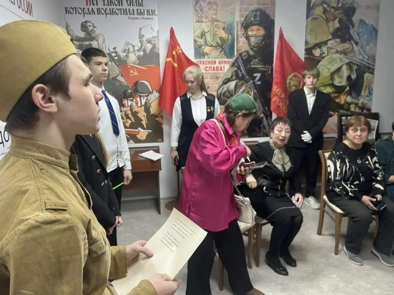 В музее  Воинской Славы МБОУ «Гимназия №6» состоялся выездной этап городского смотра-конкурса школьн