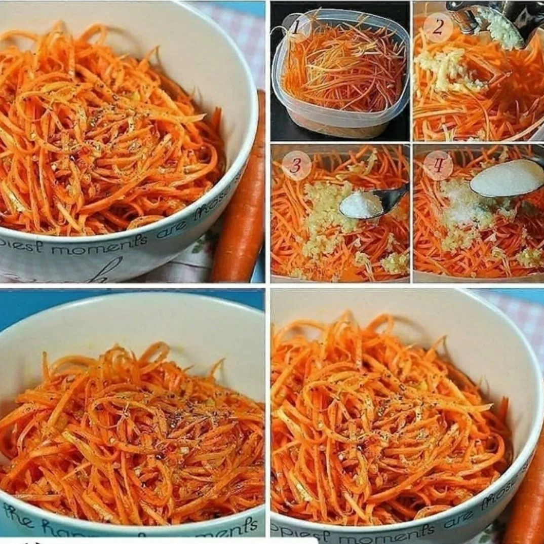 Как приготовить морковь по-корейски в домашних условиях.🥕😋