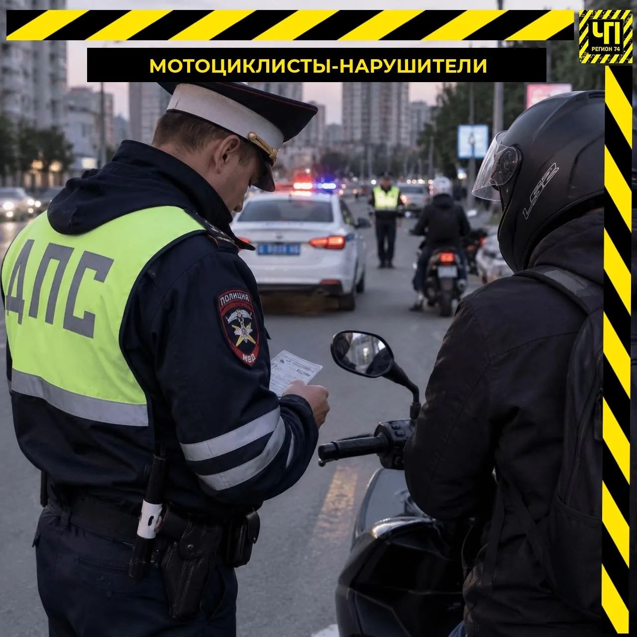 🚔 Больше 80 штрафов выписали мотоциклистам за неделю
