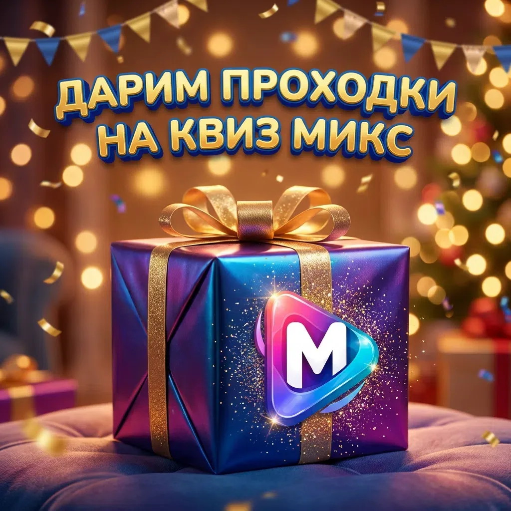 Разыгрываем бесплатные проходки на игры от Квиз Микс в августе!