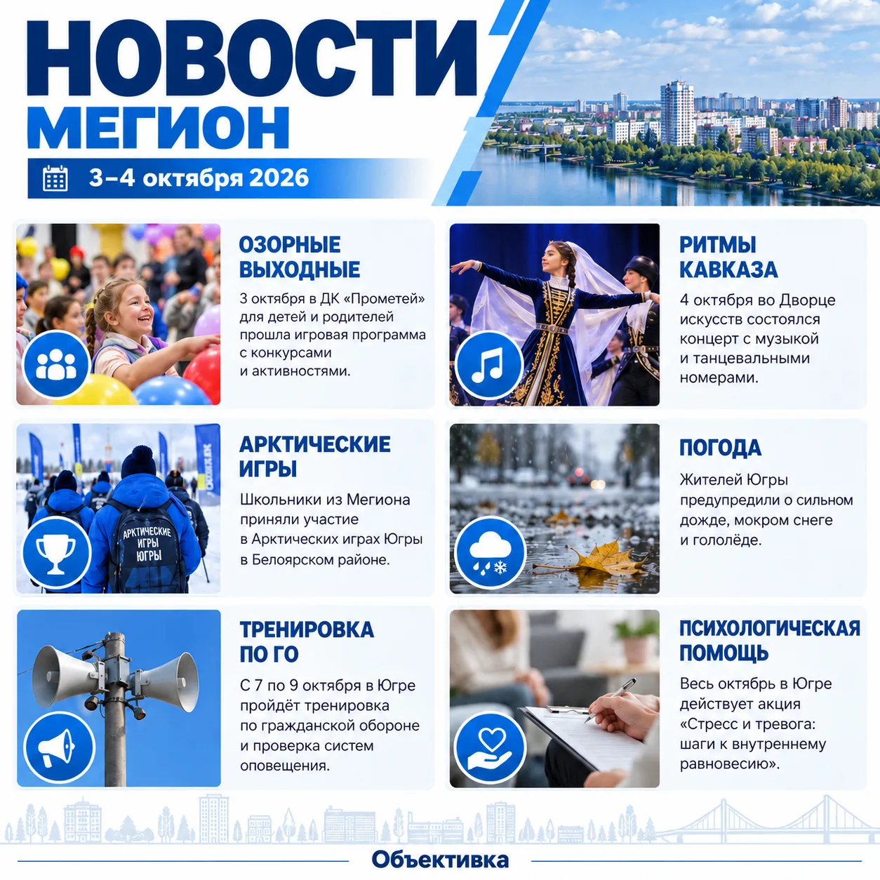 Мегион и Югра: главное за 3–4 октября