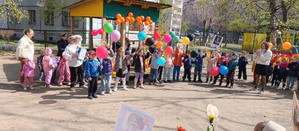 В нашем детском саду прошло трогательное и важное мероприятие — «Бессмертный полк» и пр...