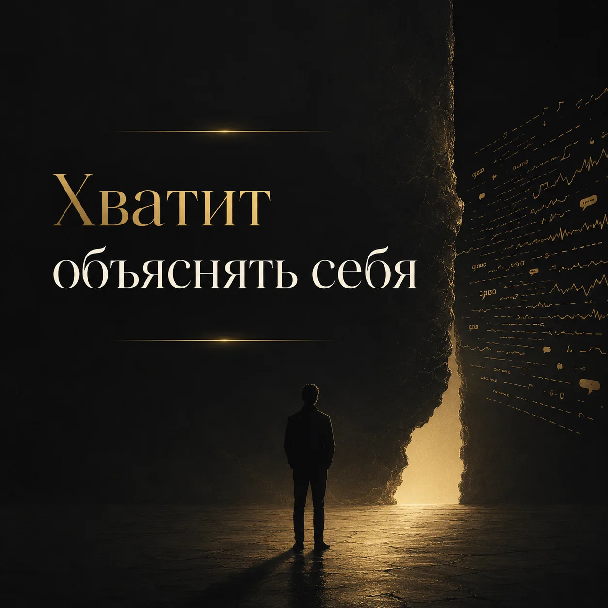 Ты слишком долго объяснял себя тем, кто не хотел понять
