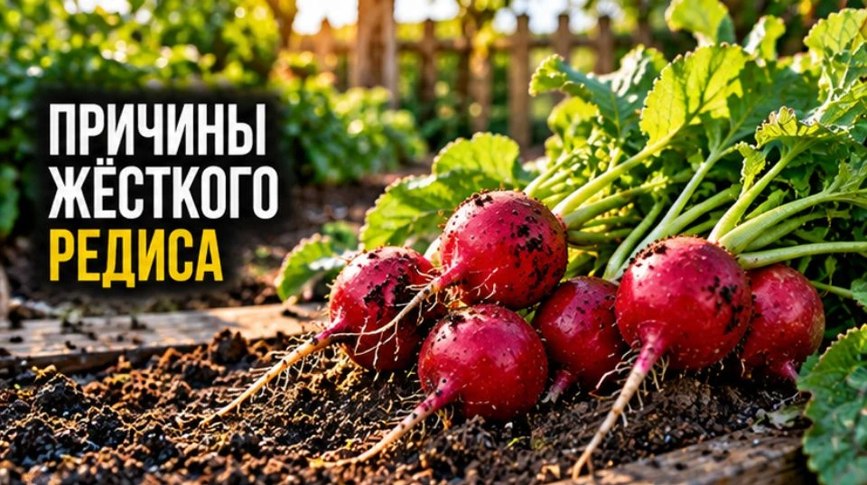 Причины жёсткого редиса
