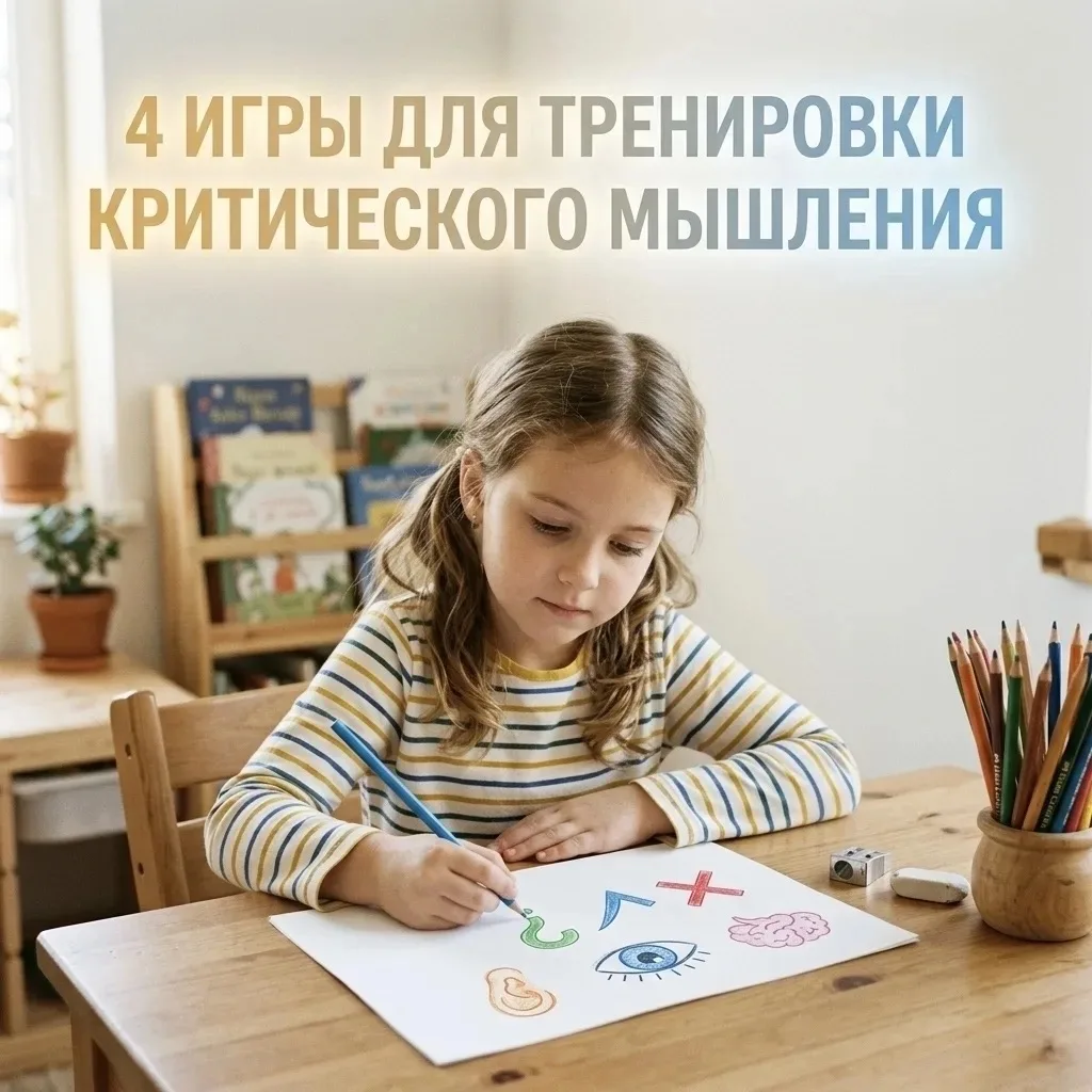 игры для тренировки критического мышления 🧠🎲

Дети каждый день слышат много разной информации — из