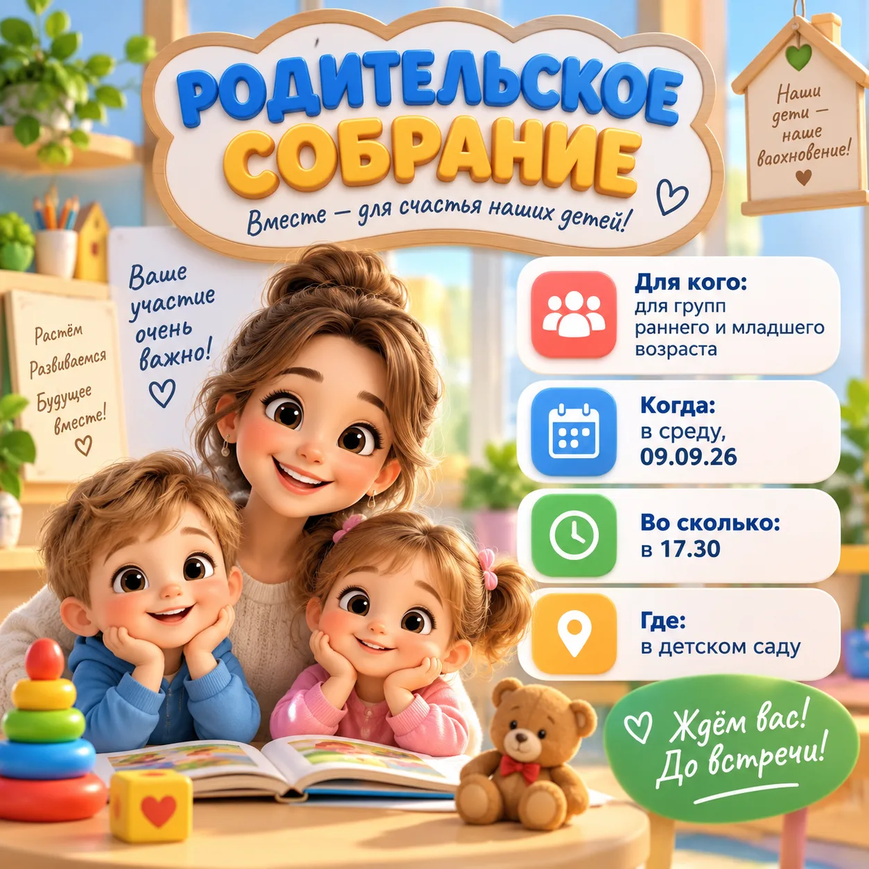 🌿 Дорогие родители!