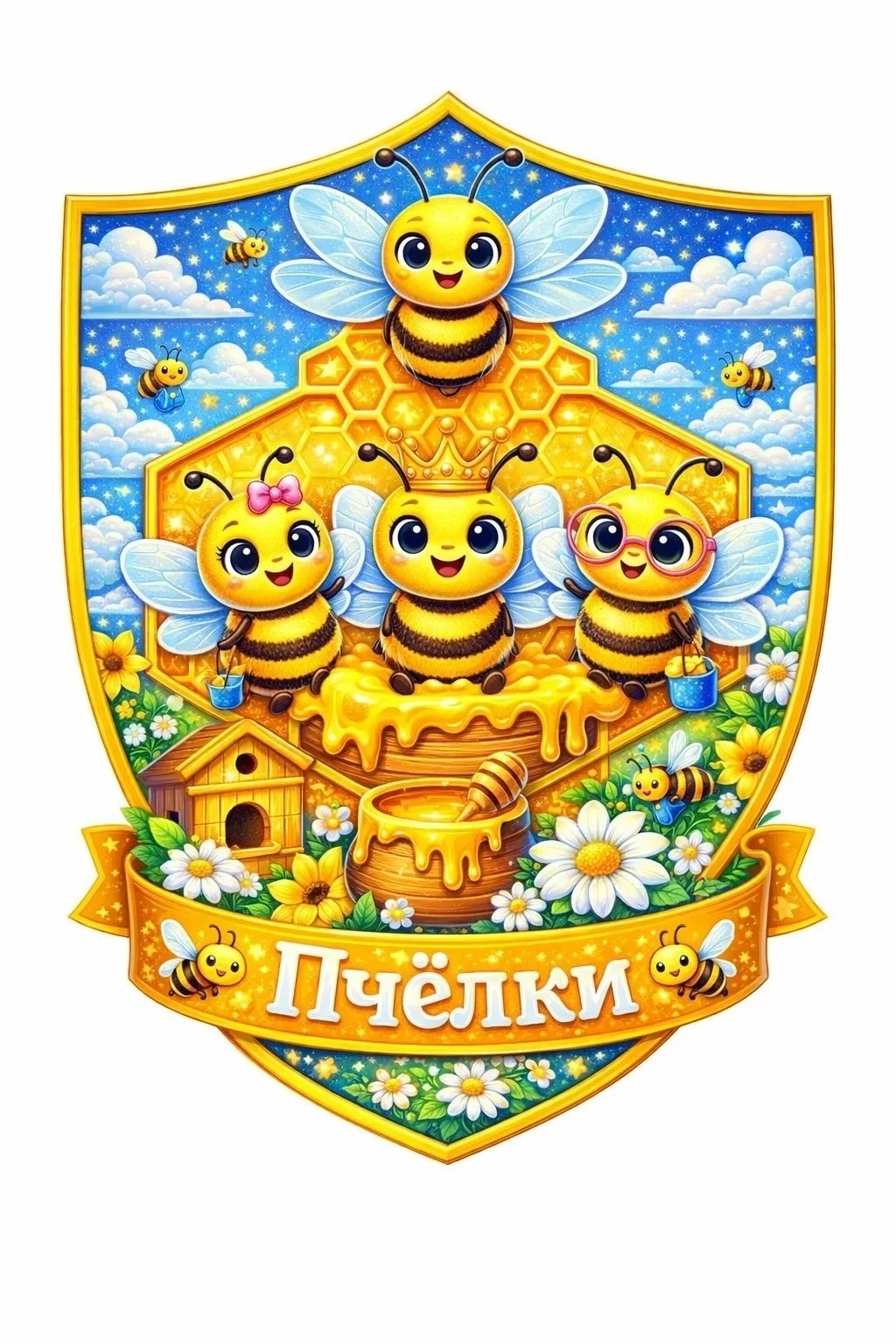 🌥️ Если за окном пасмурно и погода не радует — не беда! У ребят из группы «Пчёлки» 🐝 ...