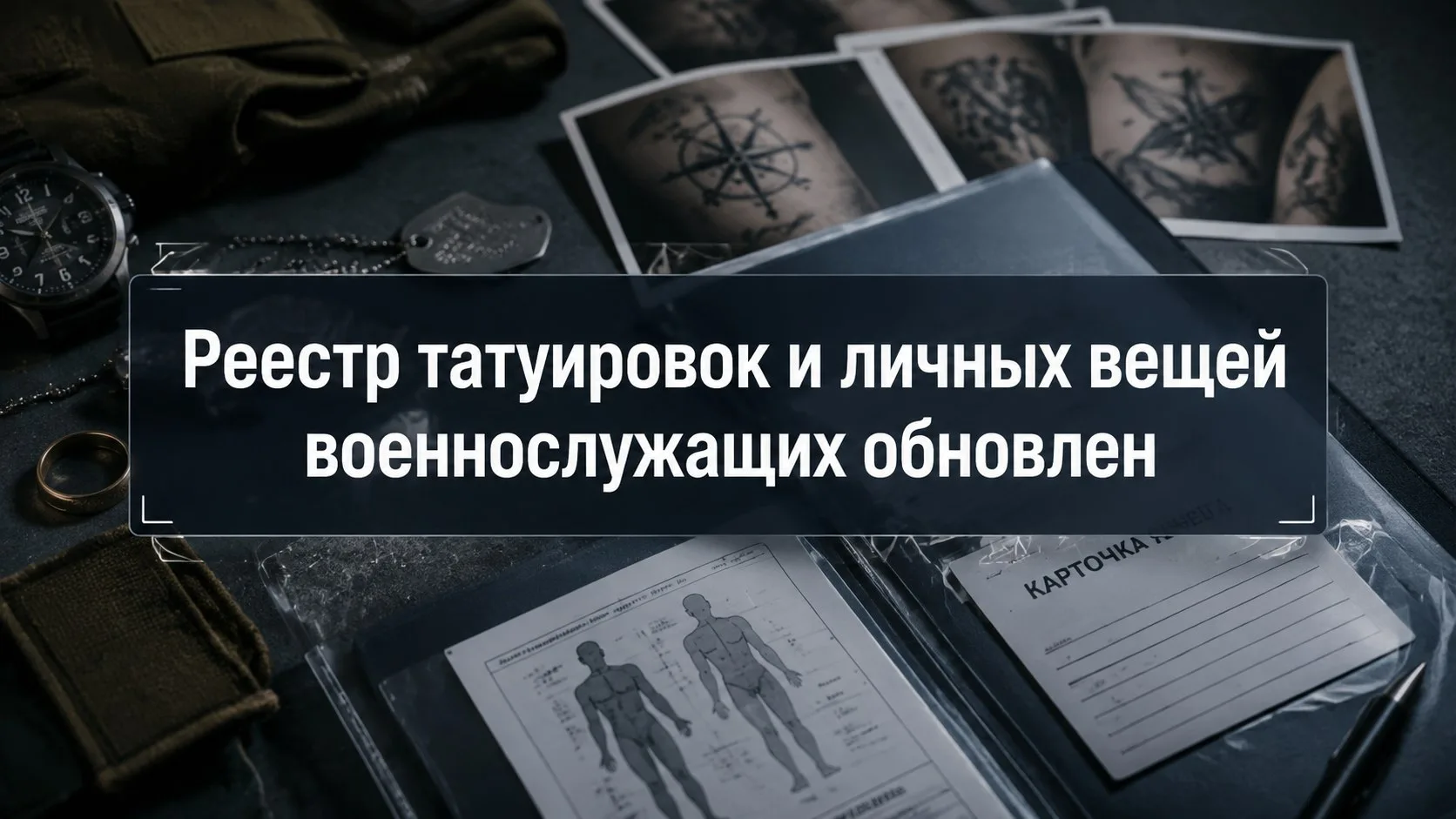 📋 Реестр татуировок и личных вещей военнослужащих обновлён

В реестр добавлены новые описания татуи