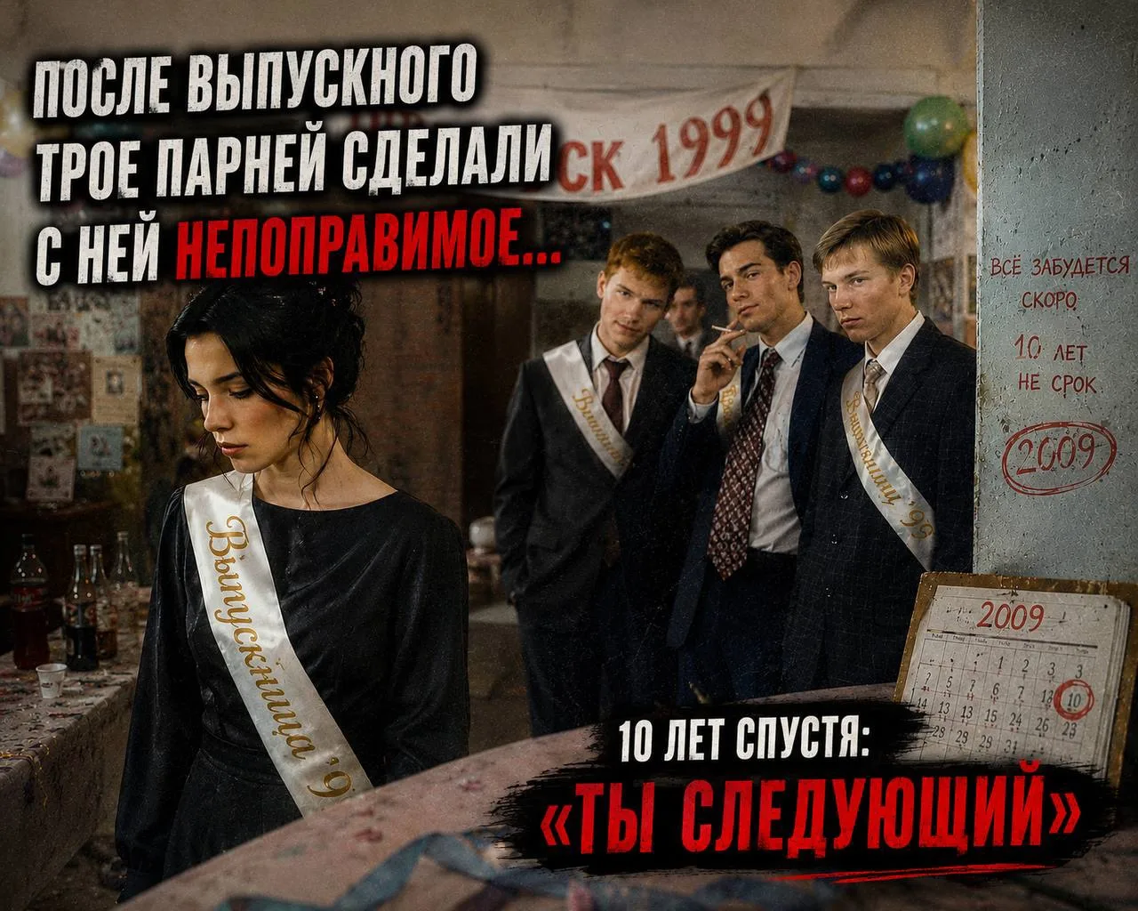 ТРОЕ ПАРНЕЙ СОВЕРШИЛИ С ТИХОЙ ОДНОКЛАССНИЦЕЙ НЕПОПРАВИМОЕ… СПУСТЯ 10 ЛЕТ ПРОШЛОЕ ВЕРНУЛ...