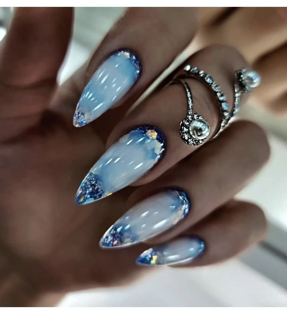 Хрустальный дизайн 🤍🩵💙