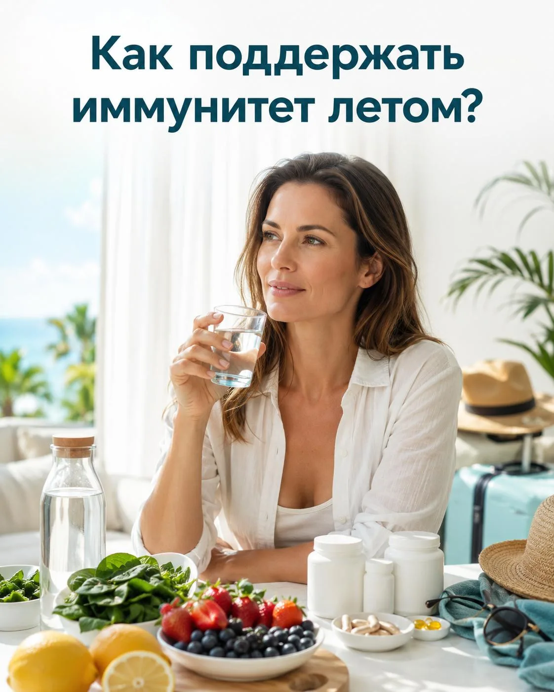 Как поддержать иммунитет летом?

Летом иммунной системе хватает нагрузки. Жара, перелёты, кондиционе
