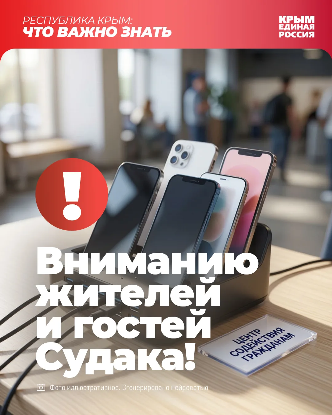 ‼ Уважаемые жители и гости Судака!

Публикуем адреса местных Центров содействия гражданам и пунктов 