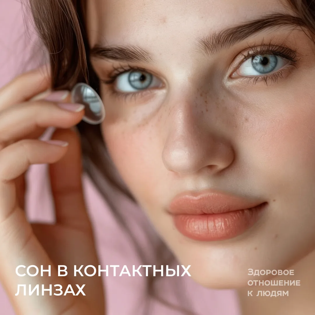 Сон в контактных линзах