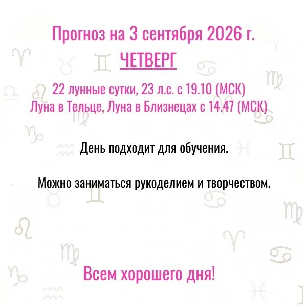 Прогноз на сегодня,