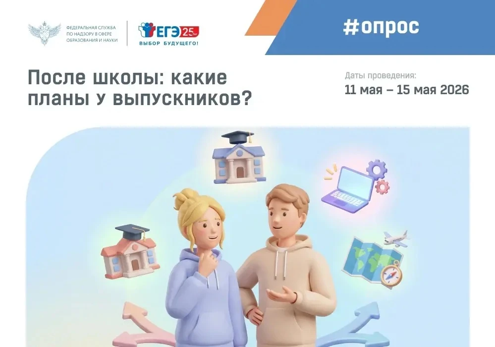 📣Опрос для выпускников: «После школы: какие планы у выпускников?»
Учебный год подходит к завершению