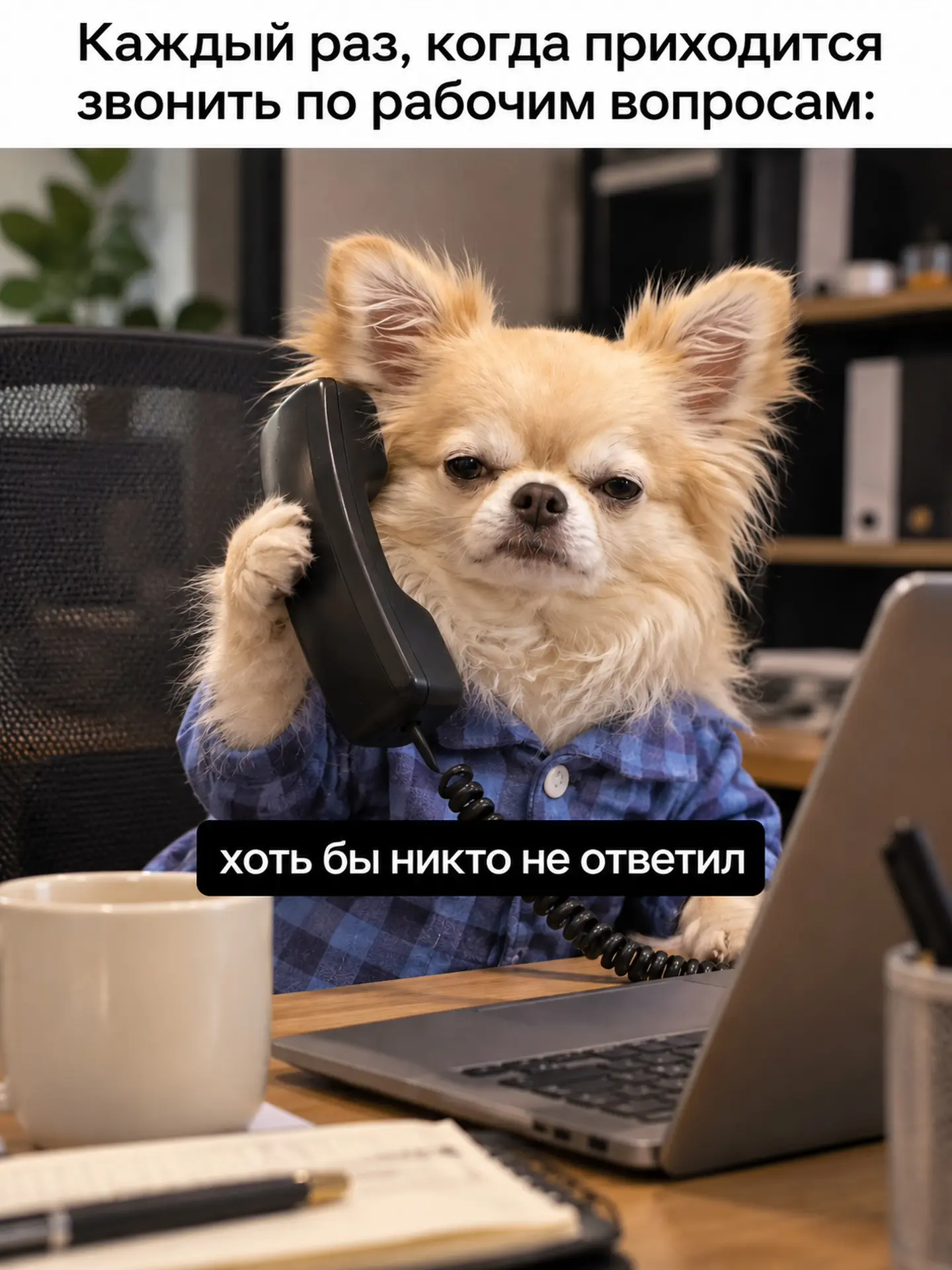 ♥️ - от всех, кто не любит телефонные разговоры!