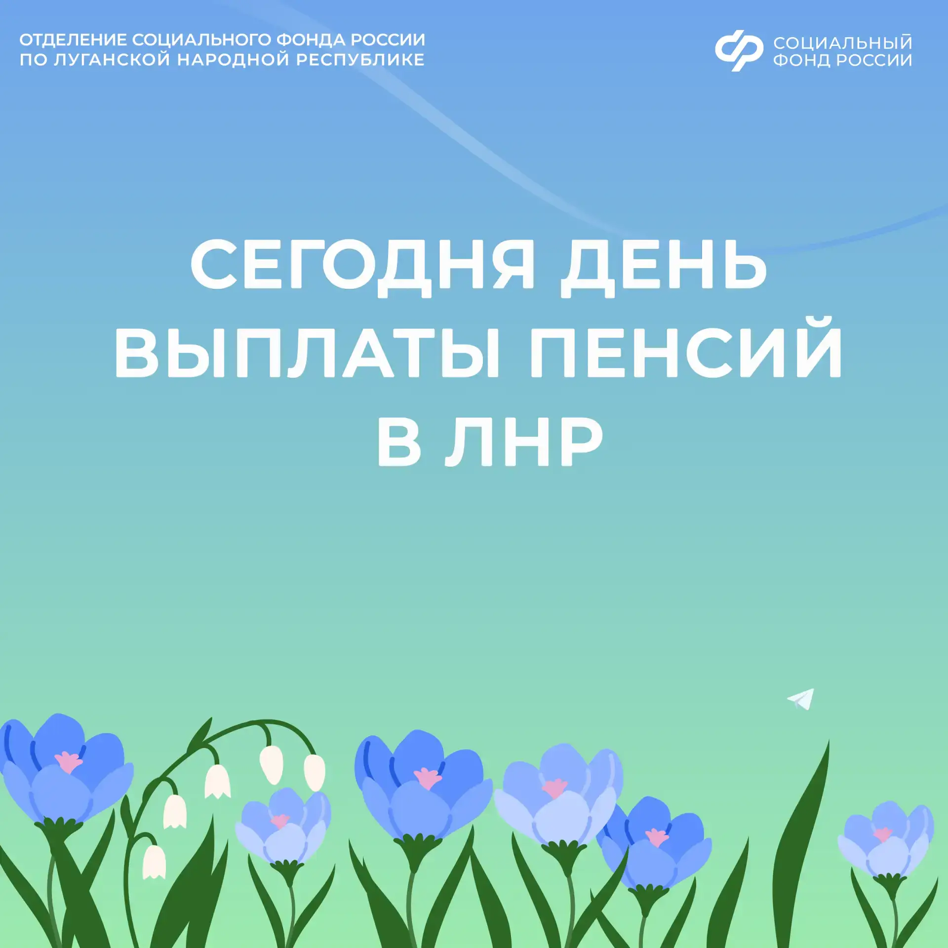 21 мая в ЛНР — день выплаты пенсий на банковские карты  💳 Сегодня Отделение Социального фонда России