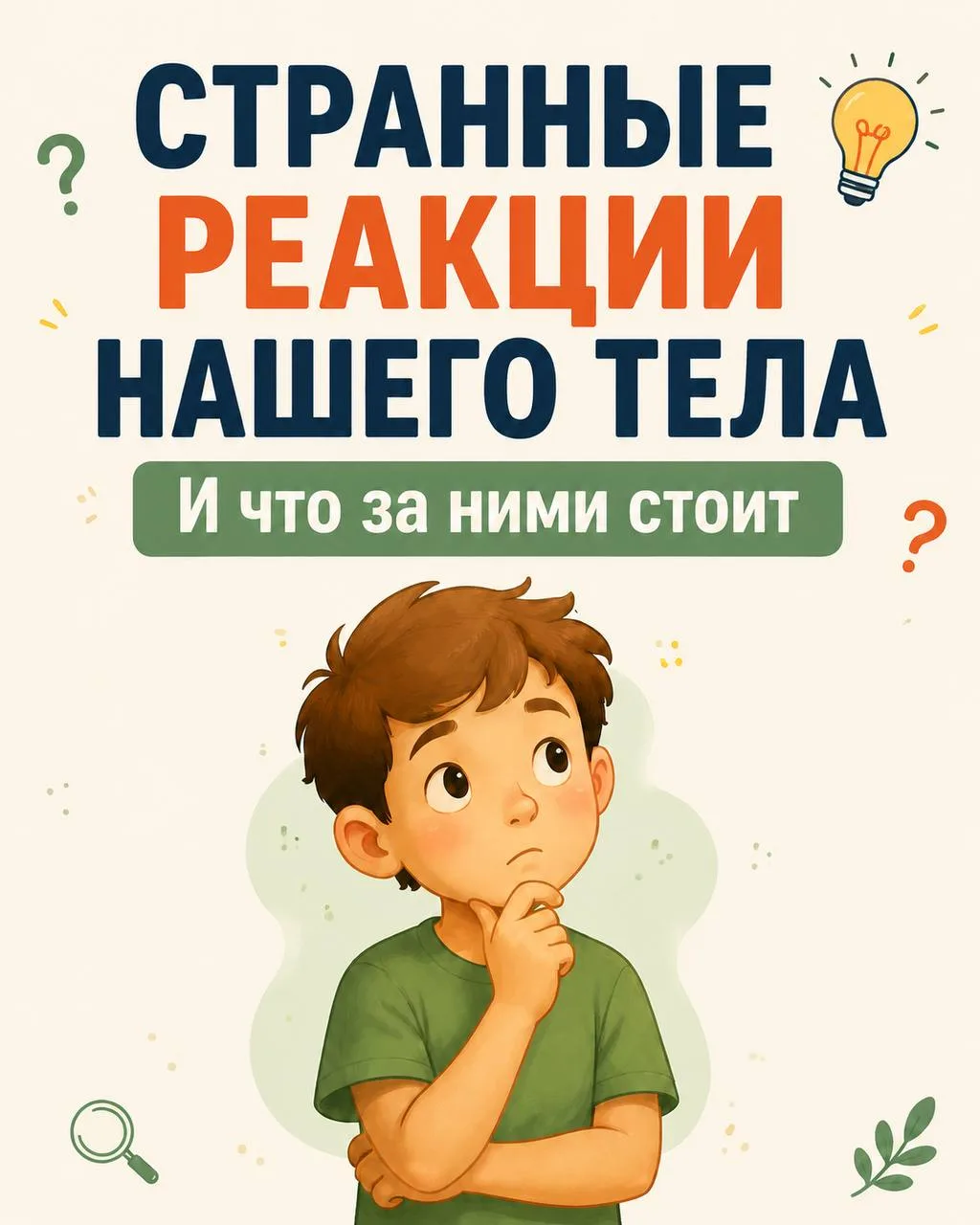 Тело никогда не делает ничего просто так.  Подёргивание при засыпании, мурашки от музыки, дрожь посл