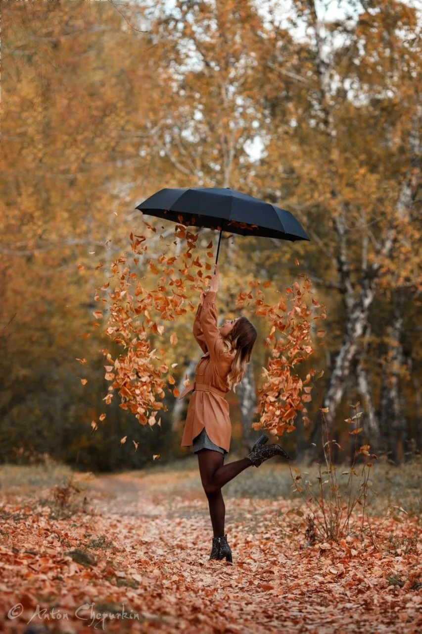 🍂 Осенние фотосессии с листьями могут навредить дыханию