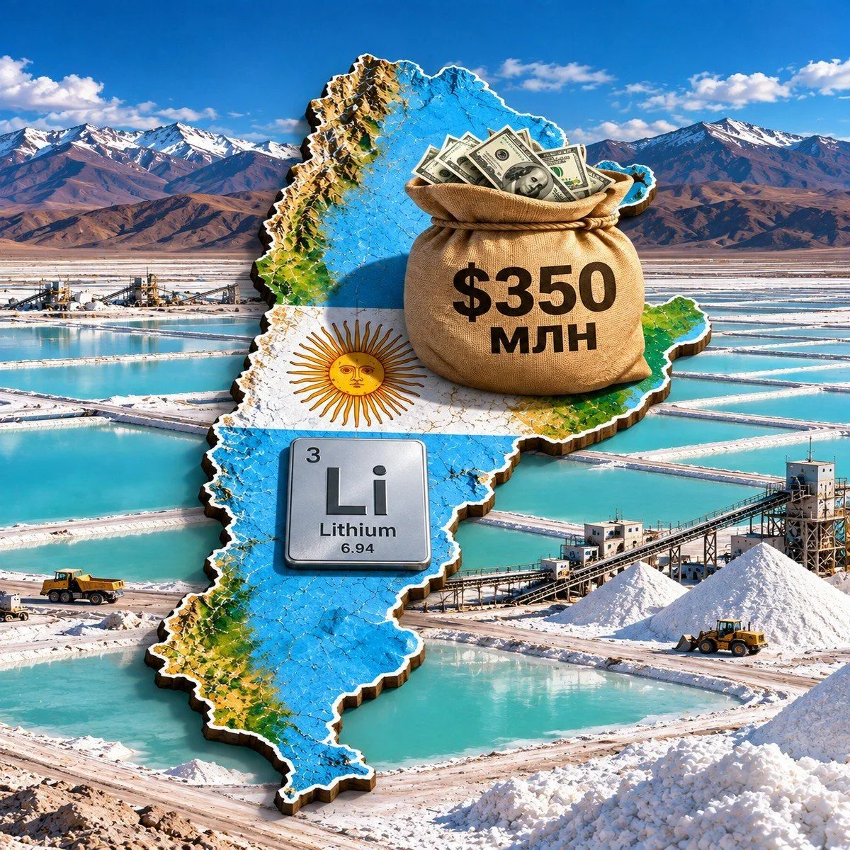Французы вложат $350 млн в аргентинский литий