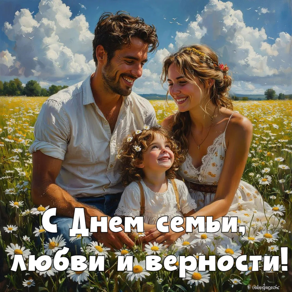 ❤️ С Днём семьи, любви и верности! 

Пусть в вашем доме всегда царят тепло, взаимопонимание и счасть