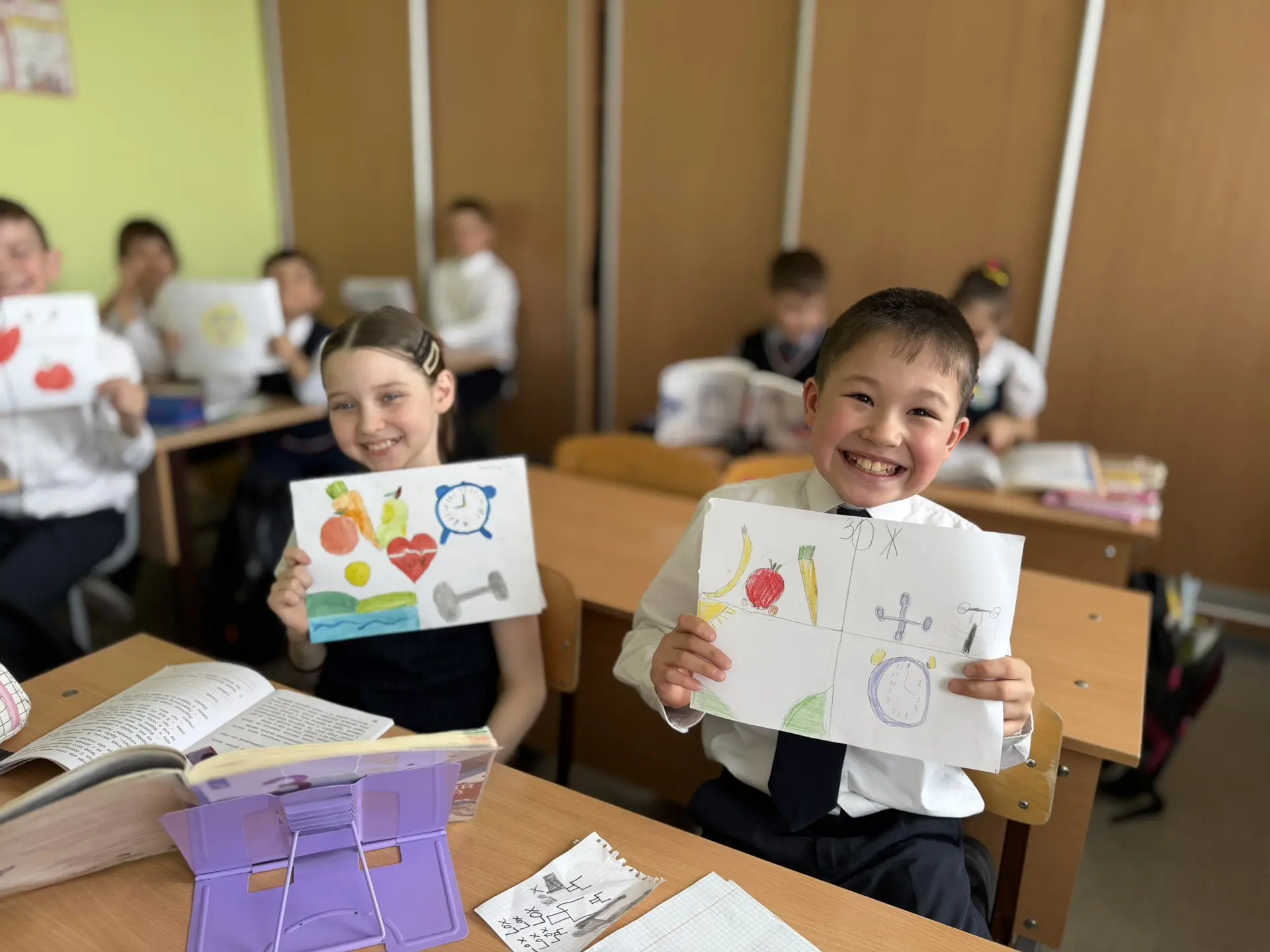 Всемирный день здоровья продолжается! 🌍❤️   Сегодня ученики 3А класса погрузились в тему здорового о