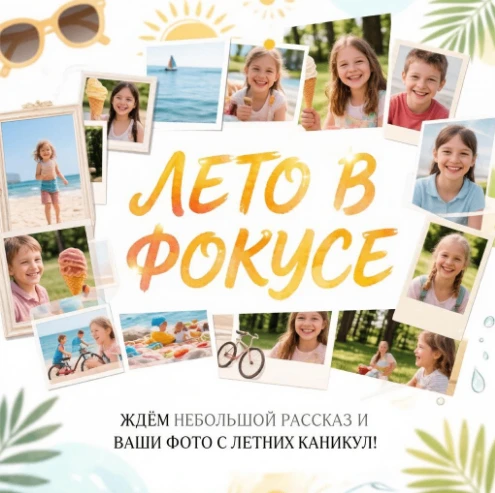 ✨ «Летов фокусе»: ваши каникулы в центре внимания! Новая новостная рубрика!✨
Лето оставляет море впе