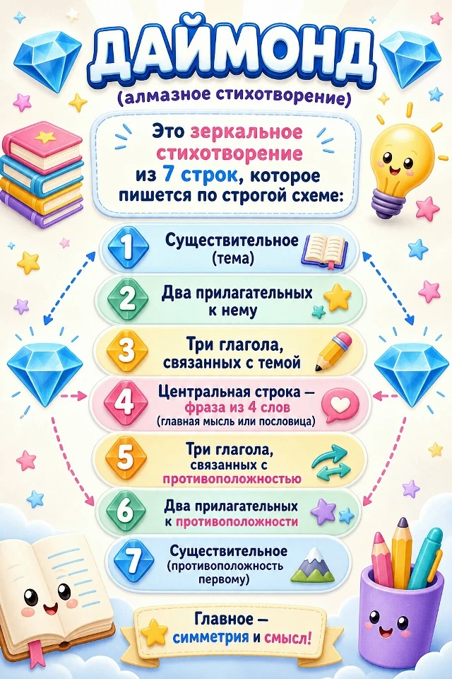 Превращаем анализ текста в огранку алмаза!                                   ПРИЁМ «ДАЙ...