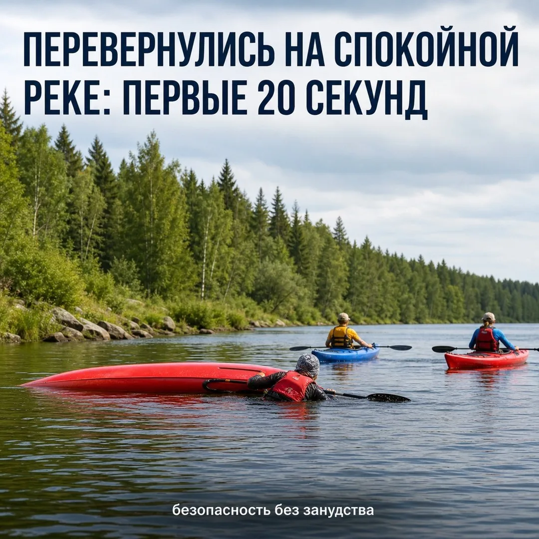 🌊 Перевернулись на реке: что делать в первые минуты