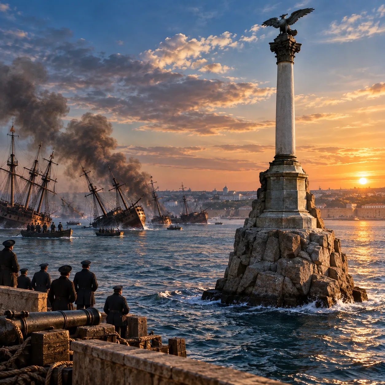 ⚓ Зачем в Севастополе сами затопили десятки своих кораблей? История главного символа го...