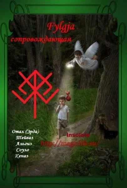 Руническая защита Fylgja - сопровождающая  Fylgja -дух-хранитель и материнский первопредок. Fylgja о