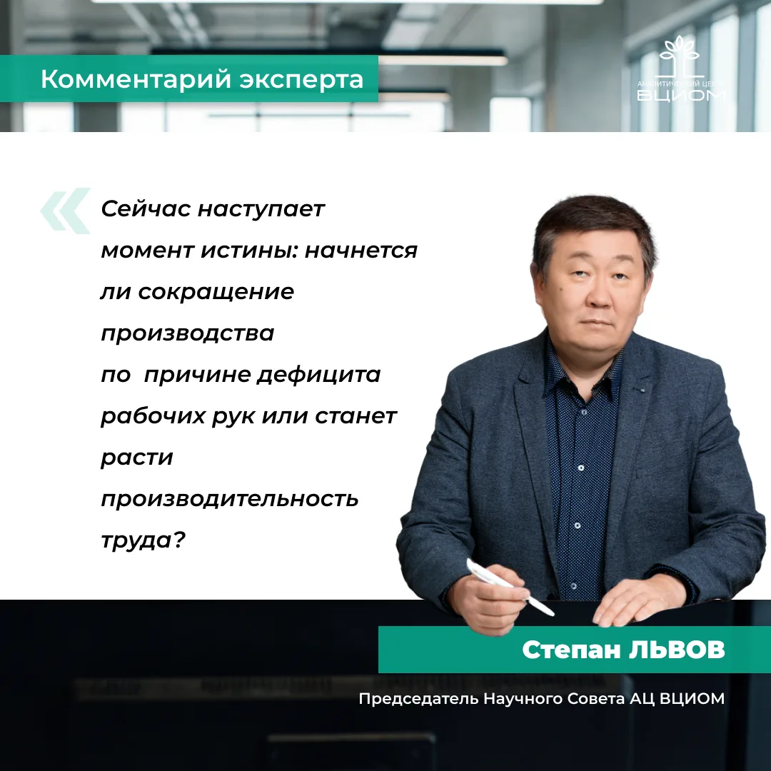О последствиях низкой безработицы рассказывает председатель Научного Совета Аналитическ...
