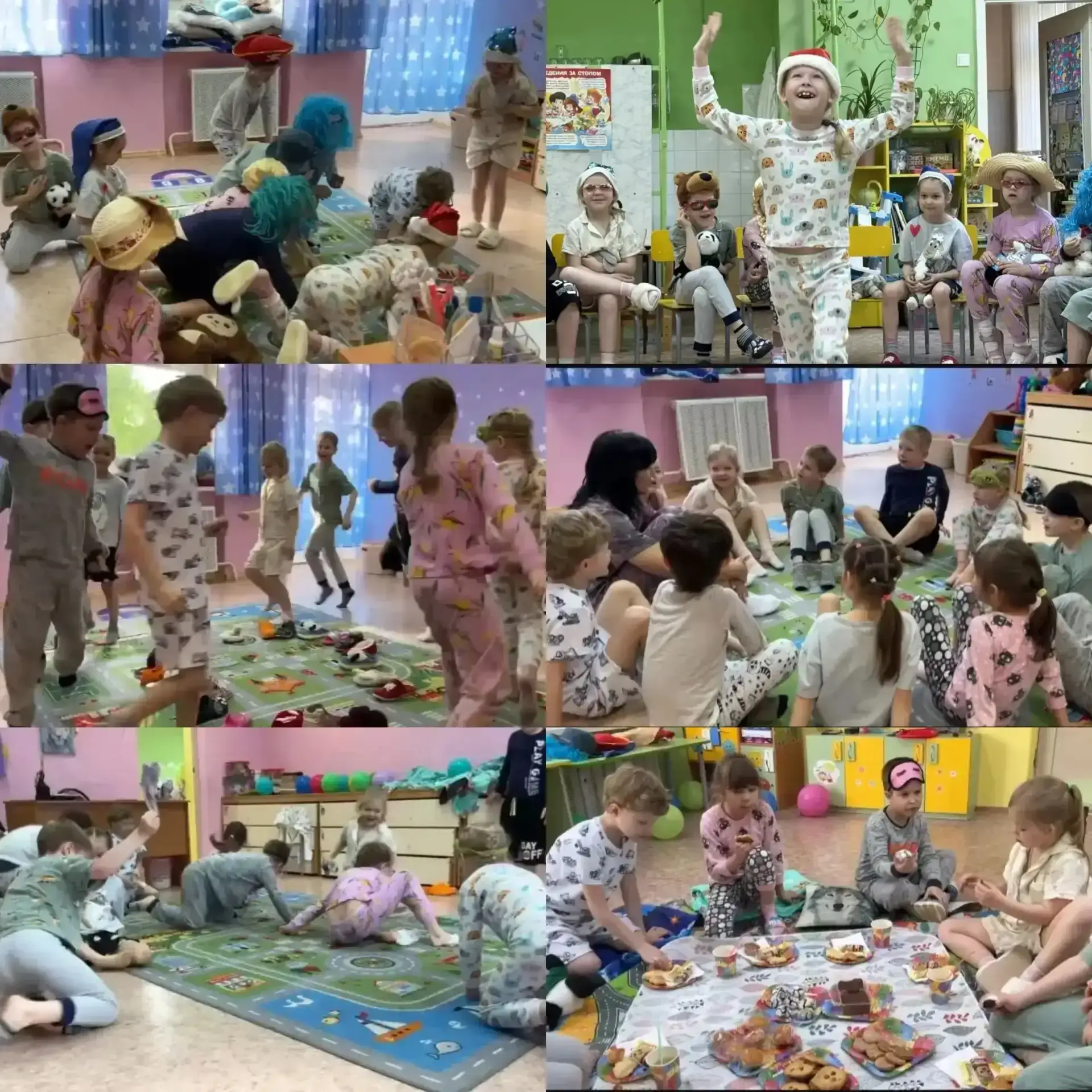А у нас в детском саду целая вереница пижамных вечеринок🎉