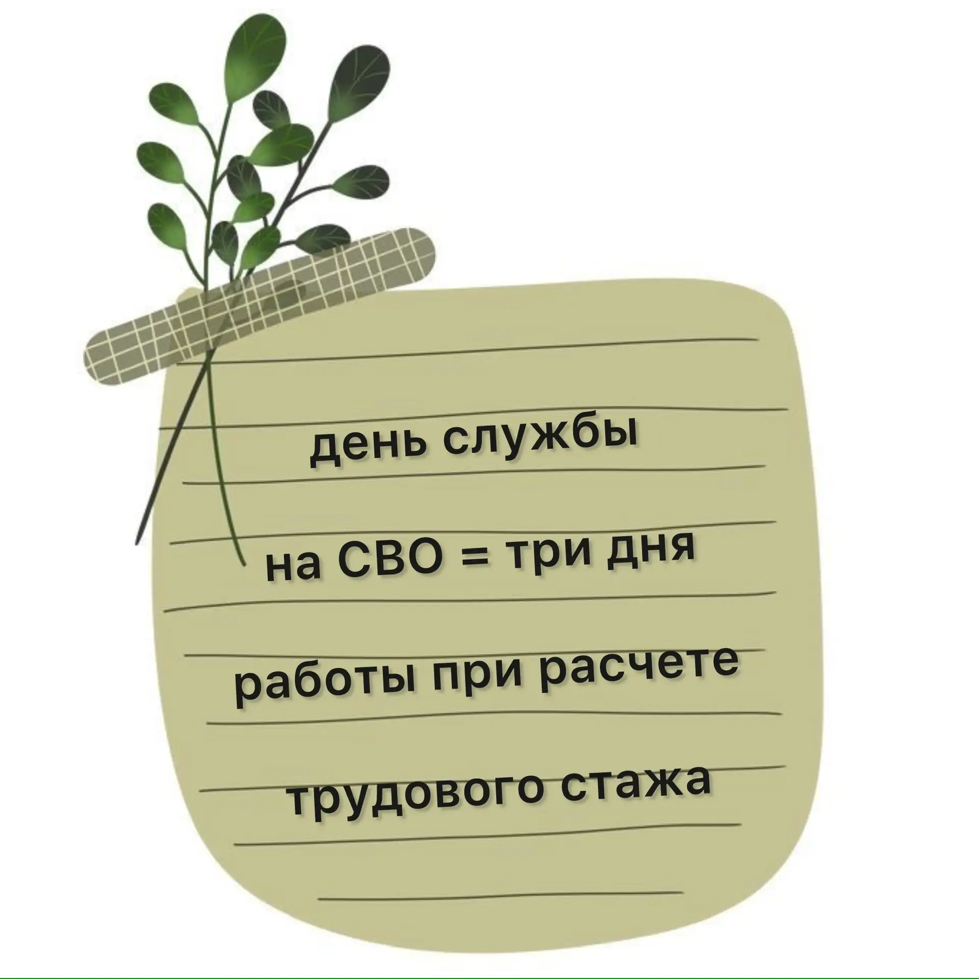 В Минобороны предложили засчитывать день службы на СВО за три дня работы при расчете трудового стажа
