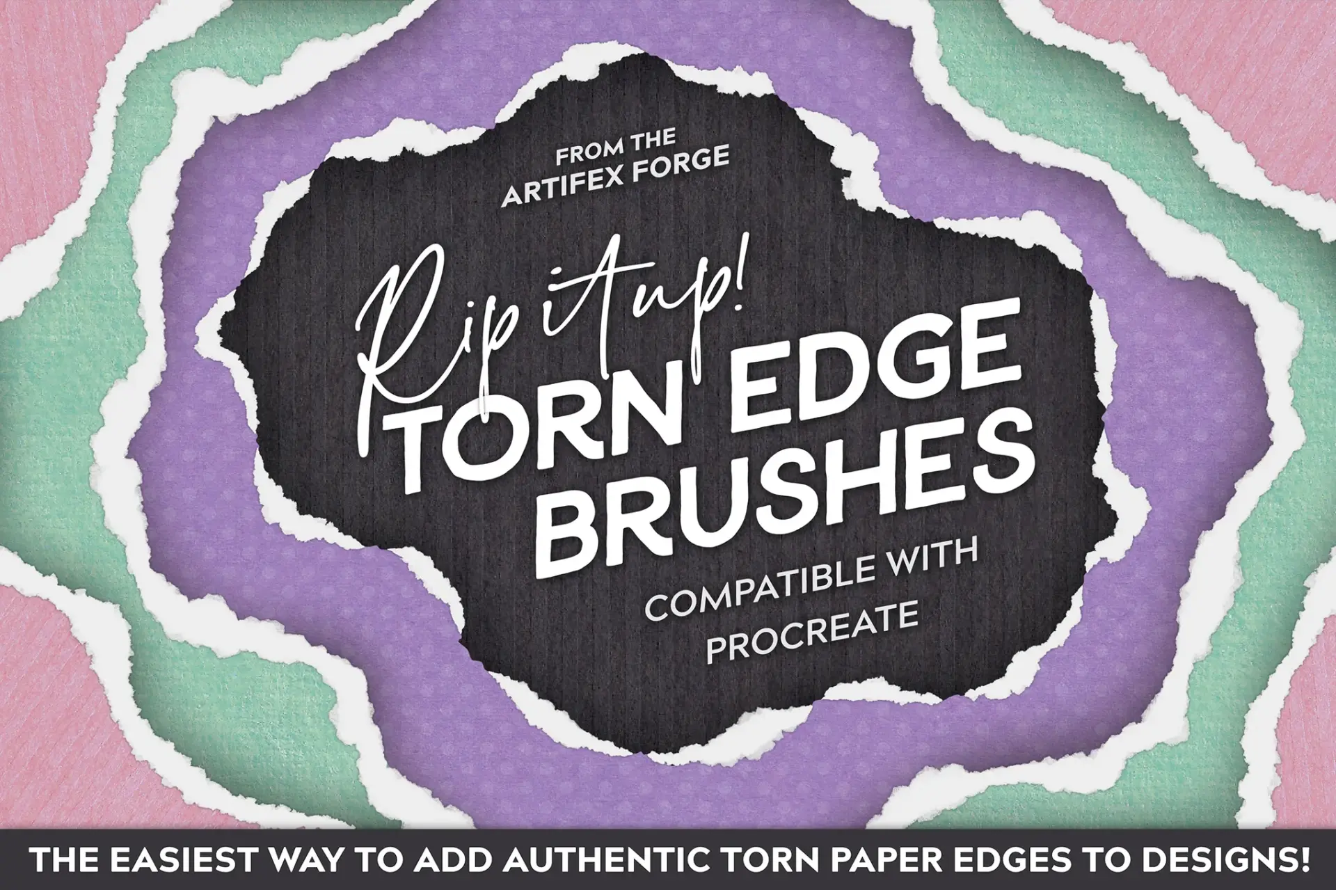 👨‍🎨 RIP IT UP! – TORN EDGE PROCREATE BRUSHES