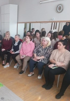 В ГБДОУ № 5 Пушкинского района Санкт-Петербурга проведена встреча с трудовым коллективо...